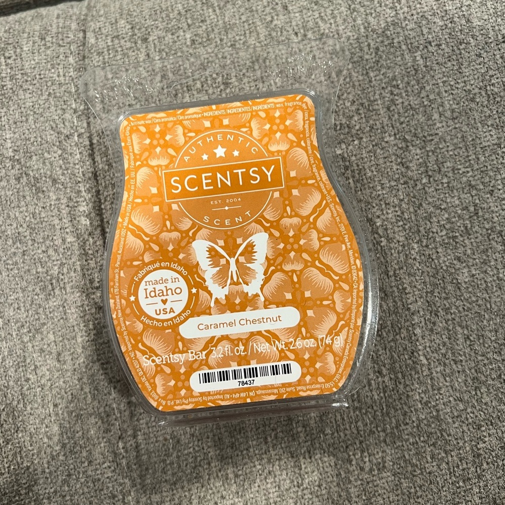 Scentsy caramel chestnut wax bar